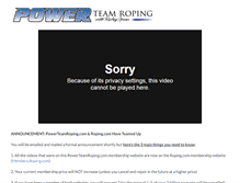 Tablet Screenshot of powerteamroping.com